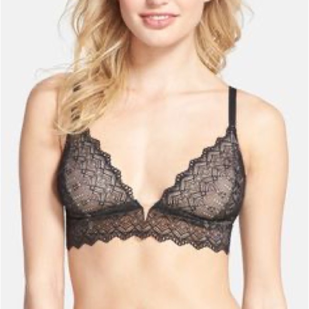 COSABELLA Lusso Papyrus Wireless Bra Size Medium Black Nude